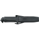 Squalo 15 MR knife - Inox - Black Color - KV-ASQL15MR-N - AZZI SUB (ONLY SOLD IN LEBANON)